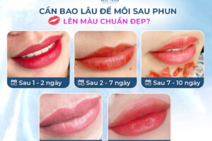 PHUN MÔI BAO LÂU THÌ LÊN MÀU? BÍ MẬT ĐỂ ĐÔI MÔI LÊN MÀU CHUẨN BẠN KHÔNG THỂ BỎ QUA!